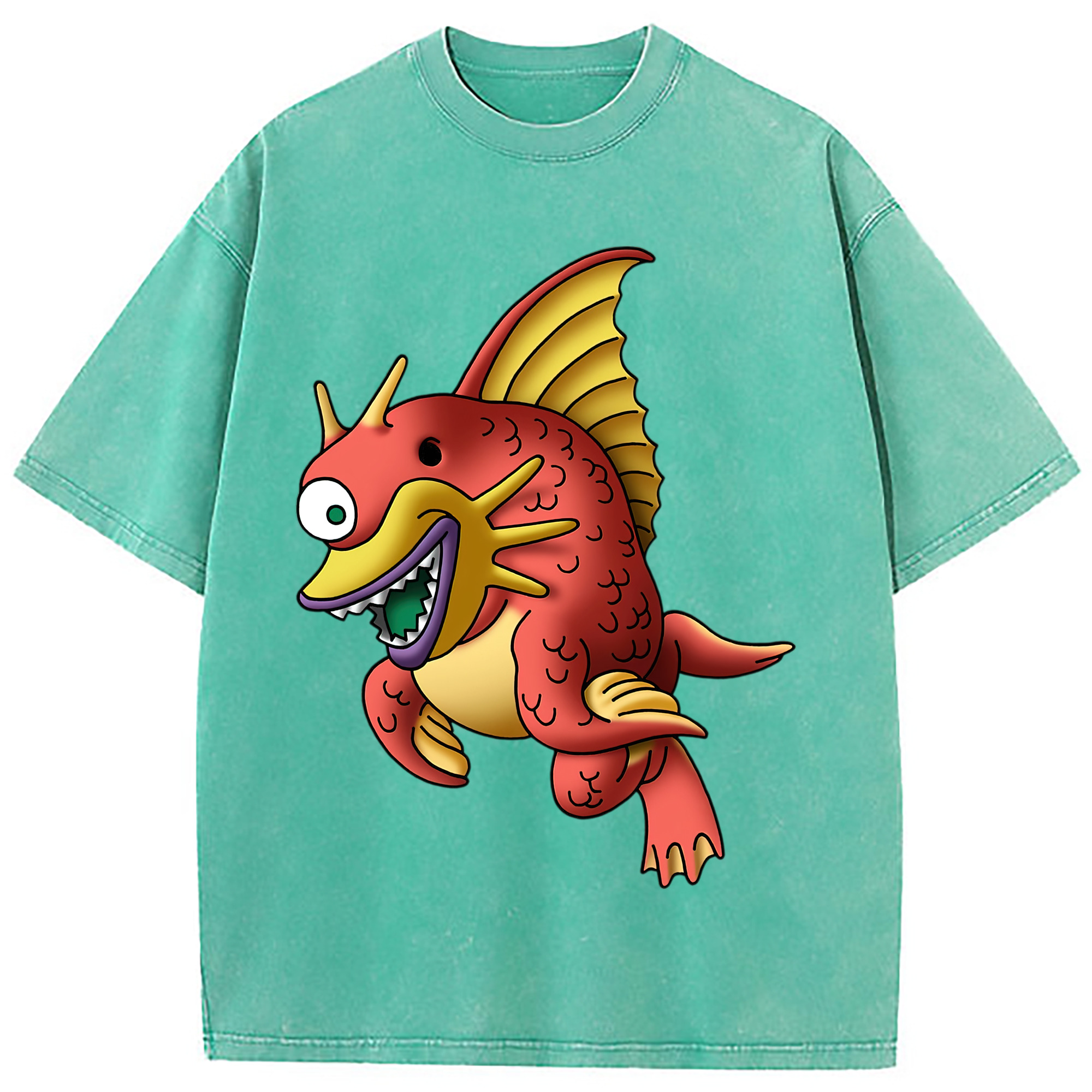 （画像用） ドラゴンクエスト Doragon Kuesuto Dragon Quest 綿100% ヴィンテージ風 半袖Tシャツ（フロントプリント）